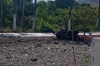 Explosión de 'auto bomba' pone en alerta al municipio de Escuinapa, Sinaloa