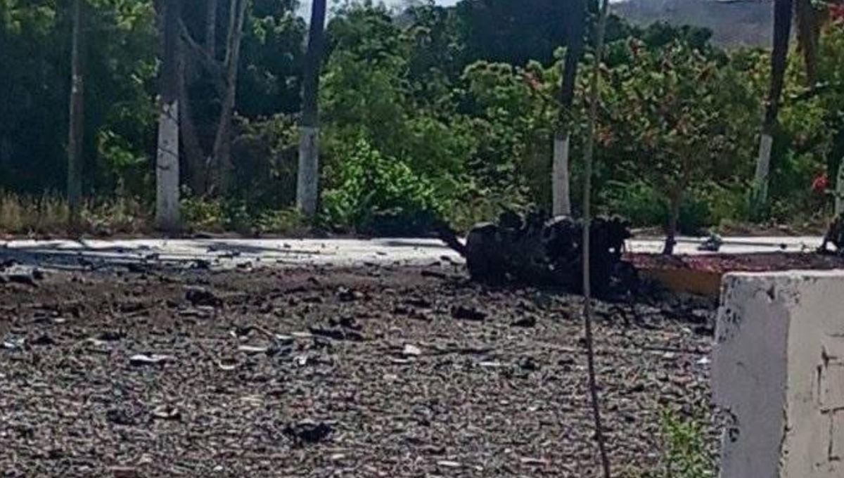 Explosión de 'auto bomba' pone en alerta al municipio de Escuinapa, Sinaloa