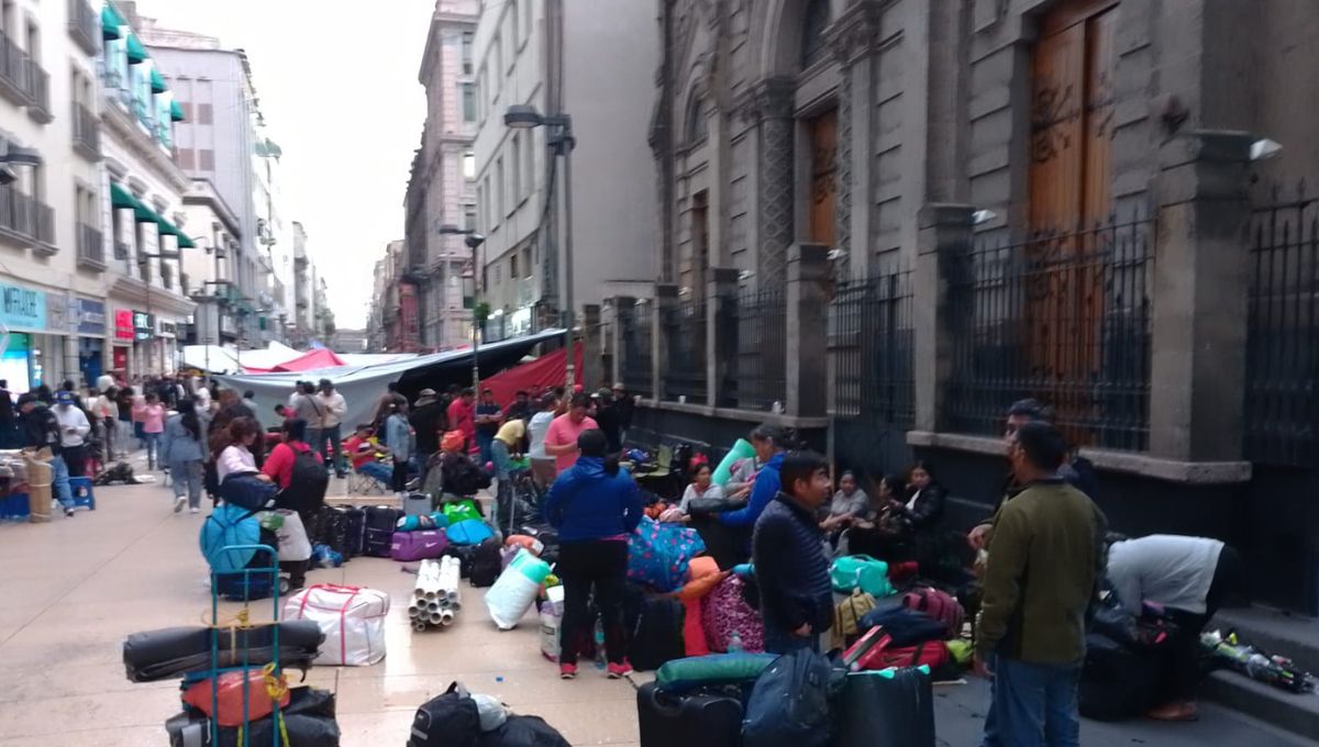 La CNTE comienza quitar plantón, luego de las mesas de diálogo con Segob, SEP e ISSSTE