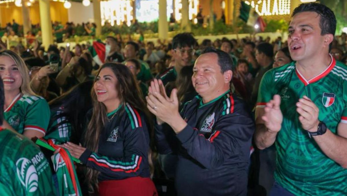 Más de 11 mil personas disfrutaron el triunfo de México en la Zona Fan de Yucatán