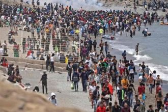 Ingreso de migrantes desde Marruecos activa operativo militar en Ceuta