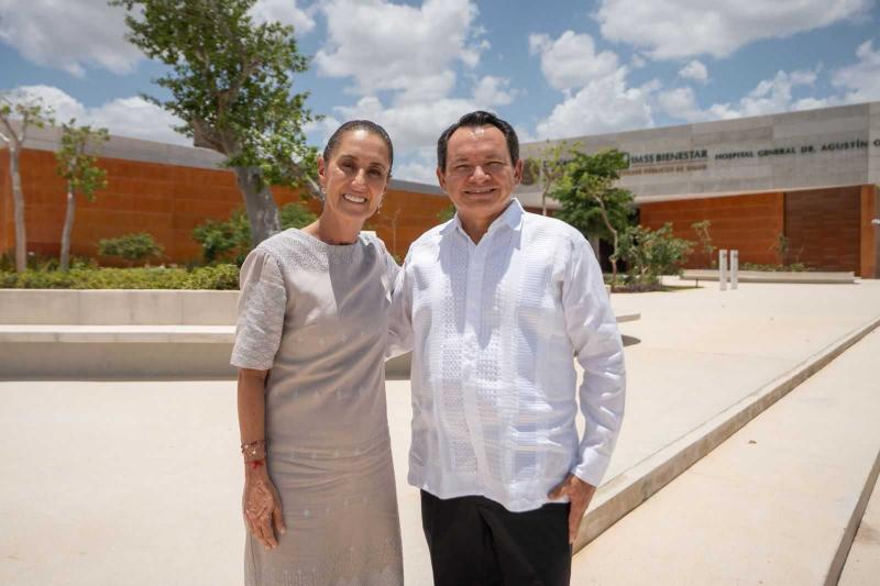 Claudia Sheinbaum y Joaquín Díaz Mena acuerdan inversión histórica para transformar Yucatán